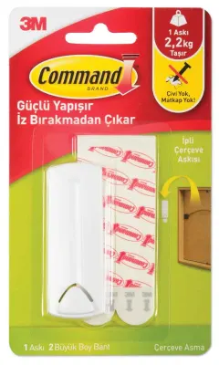 PASİF 3M COMMAND ASKI ARKASI İPLİ ÇERÇEVELER İÇİN 17041