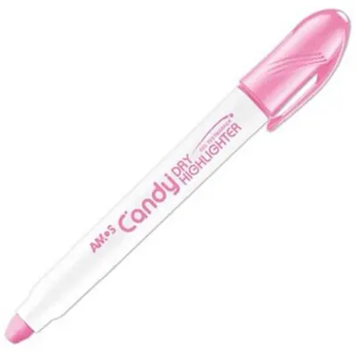 AMOS FOSFORLU KALEM JEL DRY HL PASTEL PEMBE HLCDLMP