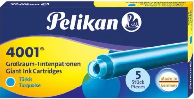 PELİKAN DOLMA KALEM KARTUŞU UZUN TURKUAZ GTP5