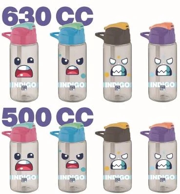 GIPTA MATARA 500 ML INDIGO TRİTAN DESENLİ PİPETLİ K750800 (Best)