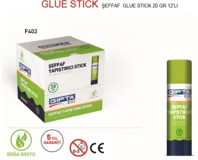 GIPTA YAPIŞTIRICI STICK 20 GR ŞEFFAF F402