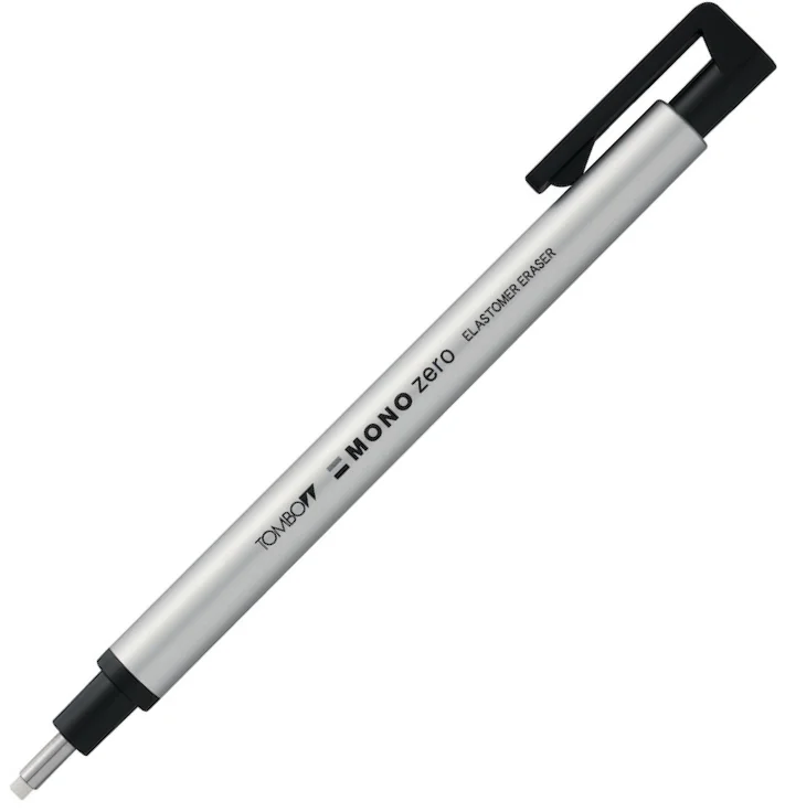 TOMBOW SİLGİ KALEM TİPİ MONO ZERO YUVARLAK UÇ GÜMÜŞ T-EH-KUR 04