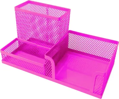 GIPTA MASA SETİ ORGANIZER METAL 3 GÖZLÜ PEMBE F0073