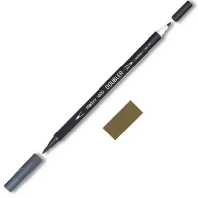 MARVY FIRÇA KALEM BRUSH PEN ÇİFT UÇLU 1800-054 BURNT UMBER