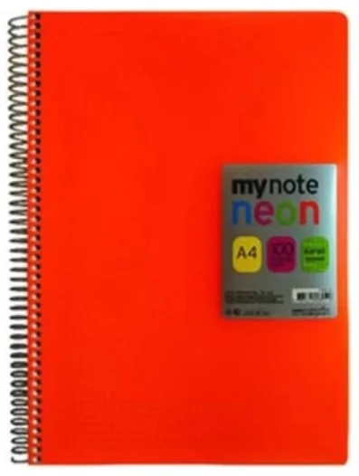 MYNOTE DEFTER FLEX NEO PP KAPAK SPİRALLİ A4 100 YP KARELİ MFXNE-A4100-K