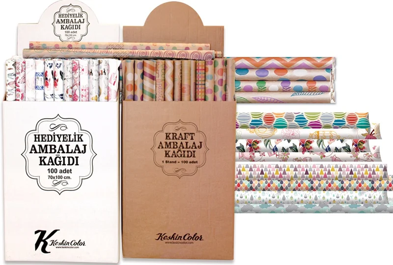KESKİN AMBALAJ KAĞIDI 70x100 RULO TEKLİ PASTEL 100350-99 (Best)