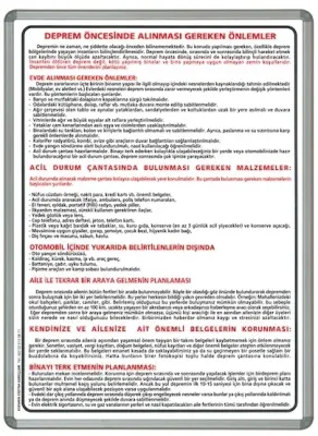 İNTER EĞİTİM YANGIN HAREKET PANOSU DUVARA MONTE ALÜMİNYUM ÇERÇEVE 50x70 711-6