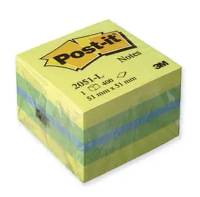 POST-IT YAPIŞKANLI NOT KAĞIDI KÜP 52x52 MİNİ 400 YP SARI 2051-L 520500446300 (Best)