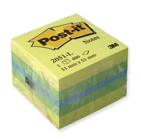 POST-IT YAPIŞKANLI NOT KAĞIDI KÜP 52x52 MİNİ 400 YP SARI 2051-L 520500446300 (Best)