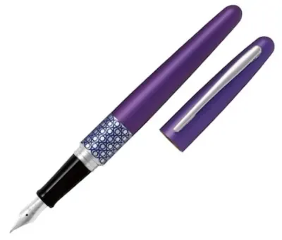 PILOT DOLMA KALEM MR-3 RETRO POP METALİK VIOLET&ELLIPSE RING MEDIUM FD-MR3-M-EP-E