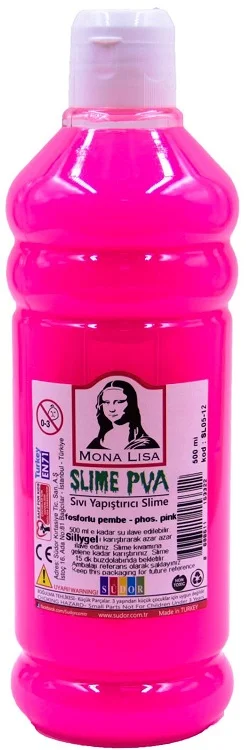 SÜDOR SLIME 500 ML FOSFORLU PEMBE SL05-12