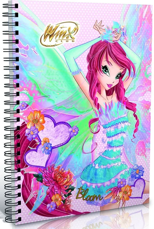 GIPTA DEFTER WINX A6 SPİRALLİ KARTON KAPAK 80 YP. ÇİZGİLİ 3120 (Best)