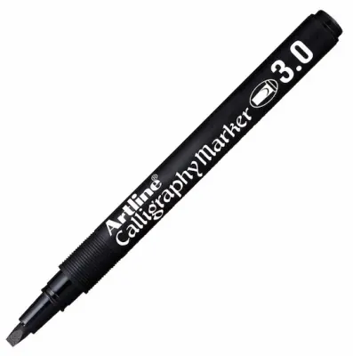 ARTLINE KALİGRAFİ KALEMİ CALLIGRAPHY MARKER PERMANENT 813 3.0 SİYAH A-EK-813 BLACK