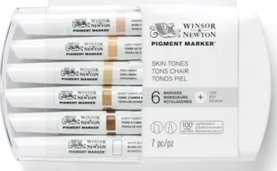 W&amp;N PIGMENT MARKER SET 6 RENK SKIN TONES (TEN RENKLERİ) WN 0290045