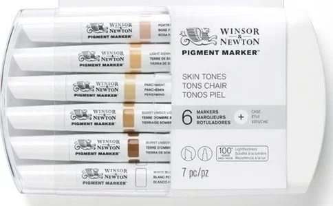 W&N PIGMENT MARKER SET 6 RENK SKIN TONES (TEN RENKLERİ) WN 0290045