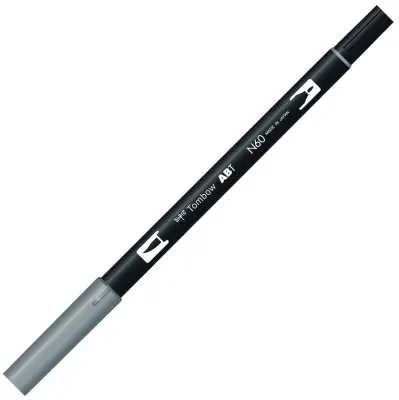 TOMBOW AB-T DUAL BRUSH PEN GRAFİK KALEMİ COOL GRAY 6 (N60) T-AB-T N60