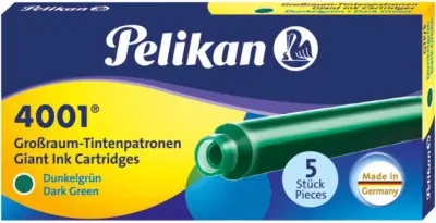 PELİKAN DOLMA KALEM KARTUŞU UZUN YEŞİL GTP5