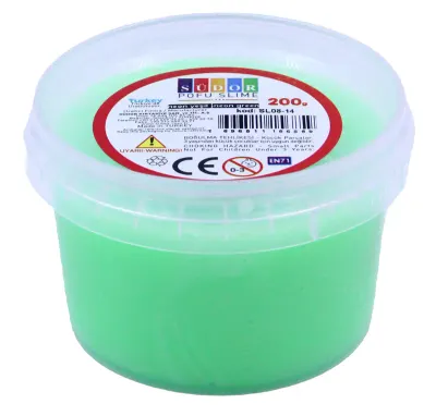 SÜDOR SLIME 200 ML POFU FOSFORLU YEŞİL SL08-14