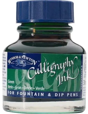 W&N KALİGRAFİ MÜREKKEBİ CALLIGRAPHY INK 30 ML GREEN 289 WN-1111289