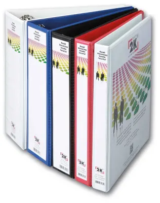 2K KLASÖR TANITIM CEPLİ 2CM 4 HALKA MAVİ 02-4D-M
