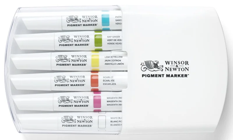 W&N PIGMENT MARKER SET 6 RENK VIBRANT TONES (GÜÇLÜ TONLAR) WN-0290046