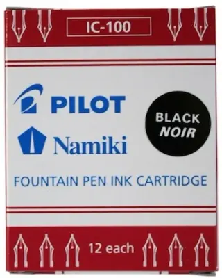 PILOT DOLMA KALEM KARTUŞU CAPLESS SİYAH 12 Lİ IC-100-B