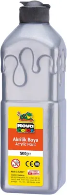 NOVA COLOR AKRİLİK BOYA 500 GR GÜMÜŞ NC-671 (Best)