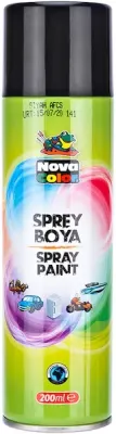 NOVA COLOR SPREY BOYA 200 ML SİYAH NC-805