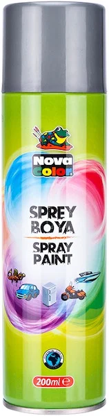 NOVA COLOR SPREY BOYA 200 ML GÜMÜŞ NC-812 (Best)