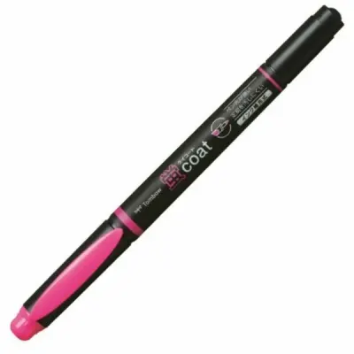 TOMBOW FOSFORLU KALEM KEI-COAT ÇİFT UÇLU PEMBE T-WA-TC 90