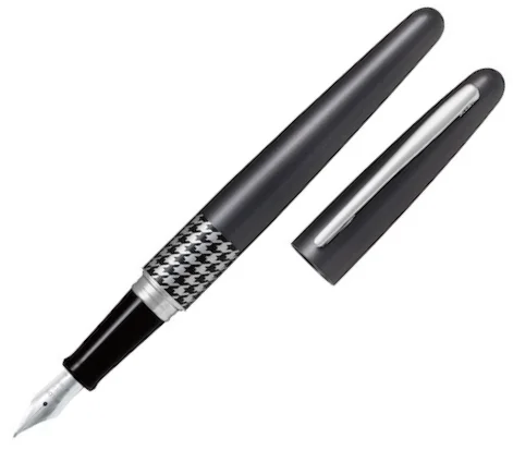 PILOT DOLMA KALEM MR-3 RETRO POP METALİK HOUNDSTOOTH&GRAY MEDIUM FD-MR3-M-HT-E