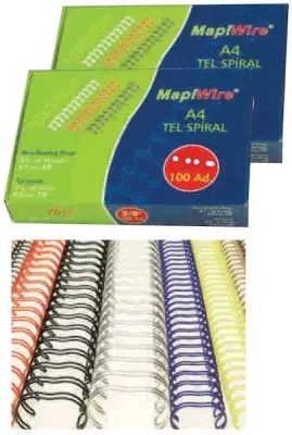 MAPİ SPİRAL TEL 2:1 1" 1/8 KIRMIZI 25Lİ 210 14 0