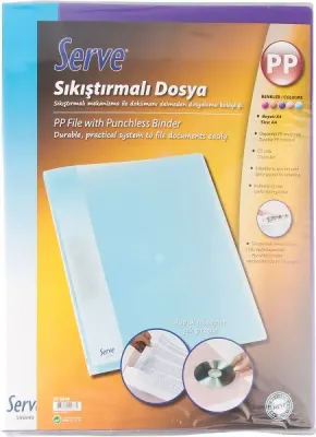 SERVE SIKIŞTIRMALI DOSYA PEMBE SV-6940-PMB