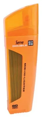 SERVE MİN + FOSFORLU KALEM DOUBLE 0.7 TURUNCU 10 LU SV-FMT 07-10