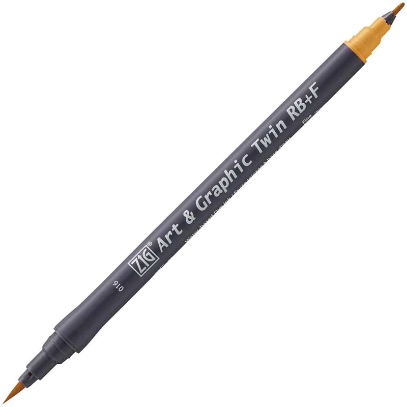 ZIG ART&amp;GRAPHIC TWIN RB TUT-95 16 LIGHT BROWN
