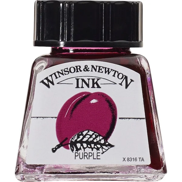 W&N ÇİZİM MÜREKKEBİ DRAWING INK 14 ML PURPLE 542 WN-1005542