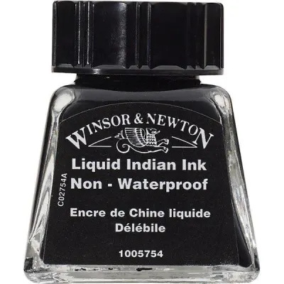 W&N ÇİZİM MÜREKKEBİ DRAWING INK 14 ML LIQUID INDIAN 754 WN-1005754