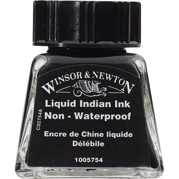 W&N ÇİZİM MÜREKKEBİ DRAWING INK 14 ML LIQUID INDIAN 754 WN-1005754