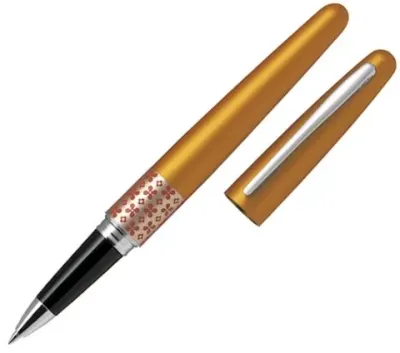 PILOT ROLLER KALEM MR-3 MEDIUM RETRO POP METALİK TURUNCU & FLOWER RING BL-VBMR3-7-FL-B-E