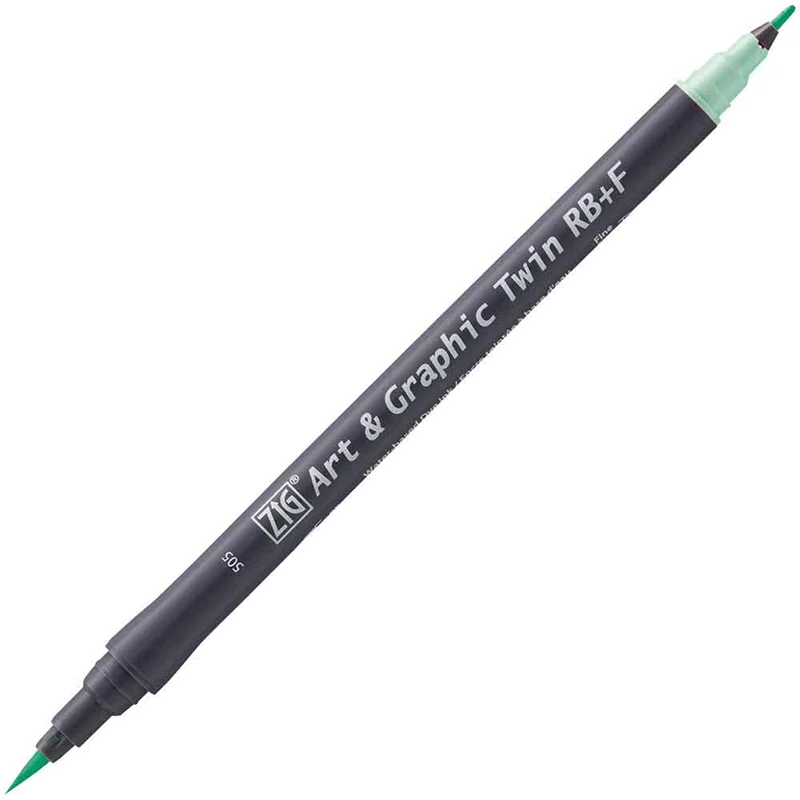 ZIG ART&amp;GRAPHIC TWIN RB TUT-95 505 GREEN SHADOW