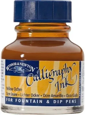 W&N KALİGRAFİ MÜREKKEBİ CALLIGRAPHY INK 30 ML YELLOW OCHRE 744 WN-1111744