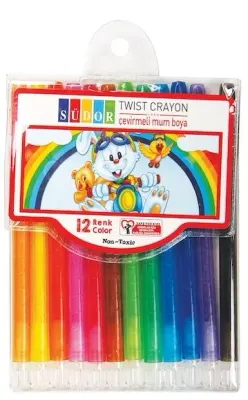 SÜDOR MUM BOYA ÇEVİRMELİ SET 12 YB08