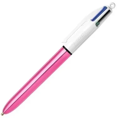 BIC TÜKENMEZ KALEM 4 RENK SHINE 12 Lİ PEMBE GÖVDE 982875 (Best)