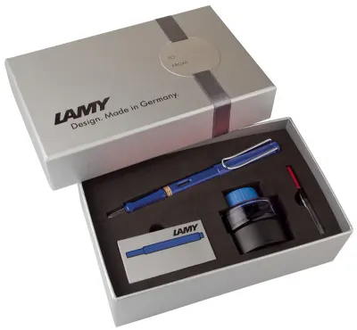 LAMY DOLMA KALEM SAFARI SETİ MAVİ M UÇ 14DS-M