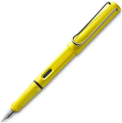 LAMY DOLMA KALEM SAFARI METAL KLİPS SARI F UÇ 18-F