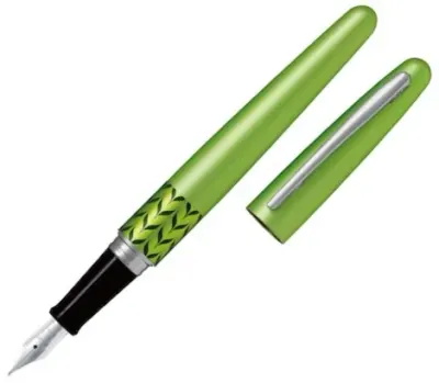 PILOT DOLMA KALEM MR-3 RETRO POP METALİK MARBLE RING&YEŞİL MEDIUM FD-MR3-M-MB-E