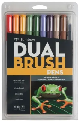TOMBOW AB-T DUAL BRUSH PEN GRAFİK KALEMİ SETİ 10 RENK SECONDARY T-AB-T-10CSE