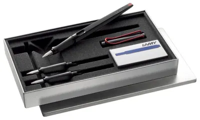 LAMY DOLMA KALEM JOY SET 1 KALEM + 3 UÇ PARLAK SİYAH 15-S