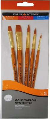 DALER ROWNEY FIRÇA SETİ SIMPLY SERİSİ GOLD TAKLON 5 Lİ SET-3 216920502