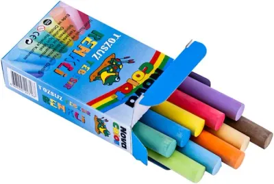 NOVA COLOR TEBEŞİR  10 LU RENKLİ TOZSUZ NC-4111 (Best)